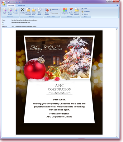 Corporate Christmas eCards